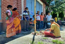 মা বরণে তৈরি রথখোলা নবীন সংঘ, সারল খুঁটি পুজো