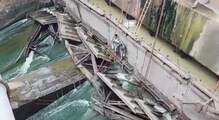 বদলানো হচ্ছে সাত নম্বর লকগেট, বন্ধ দুর্গাপুর ব্যারেজের ওপর যান চলাচল বদলানো হচ্ছে সাত নম্বর লকগেট, বন্ধ দুর্গাপুর ব্যারেজের ওপর যান চলাচল
