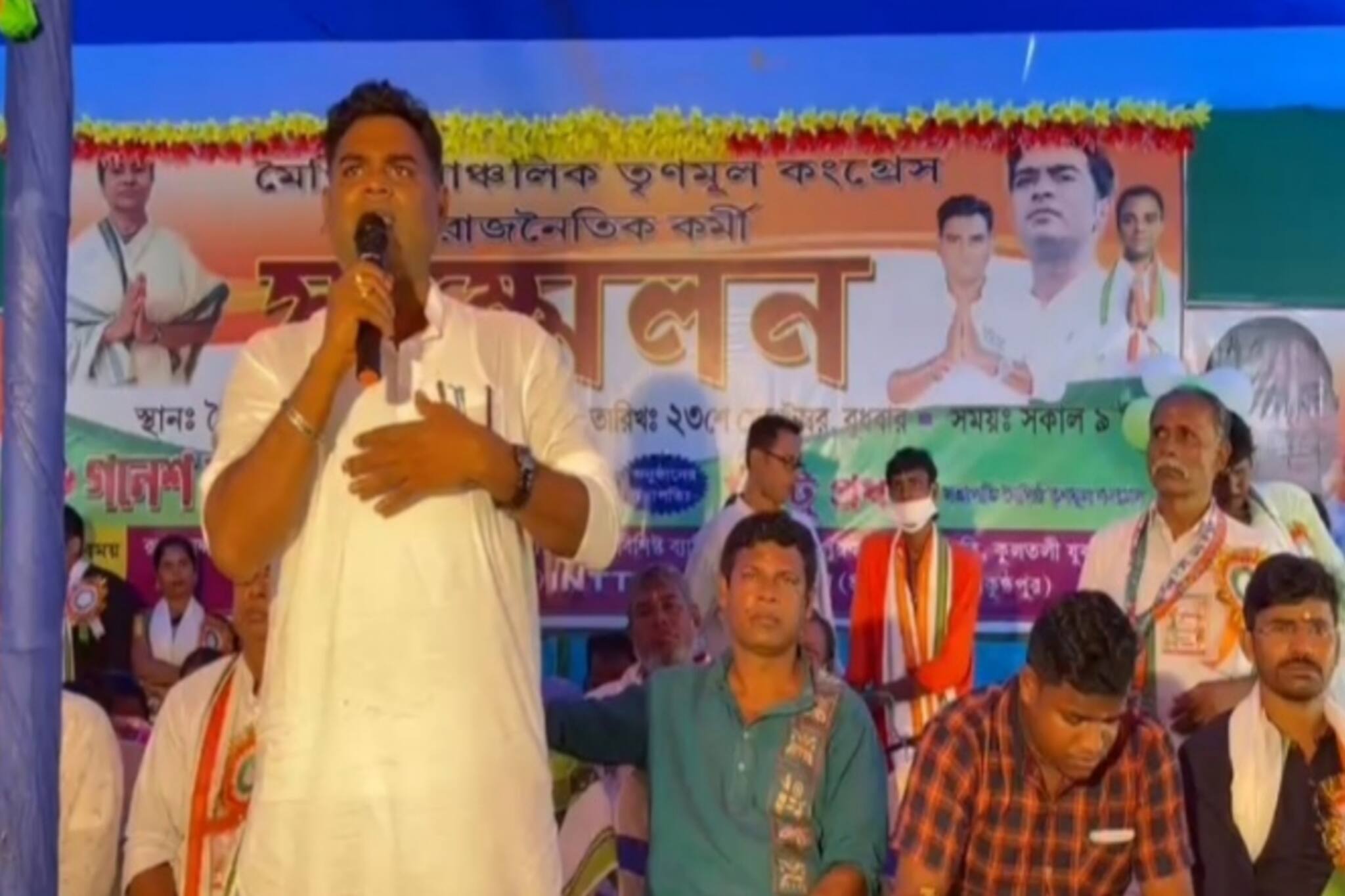 কুলতলিতে তৃণমূলের নির্বাচন-পরবর্তী প্রথম কর্মী সম্মেলন