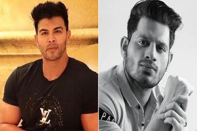 বাঁ-দিকে সাহিল খান ও মনোজ প্যাটেল।