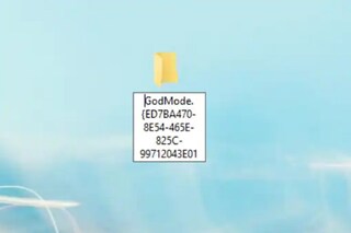 God mode folder on Windows 10
