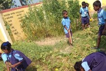 সরকারি স্কুলের মাঠ এখন সুন্দর বাগান! ছোট ছোট হাত-পায়ে খুদেদের কামাল