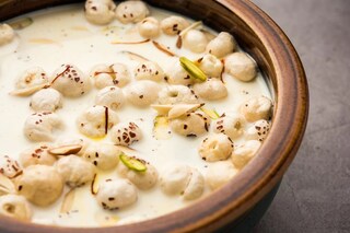 মাখনা ক্ষীর। ফাইল ছবি। 
