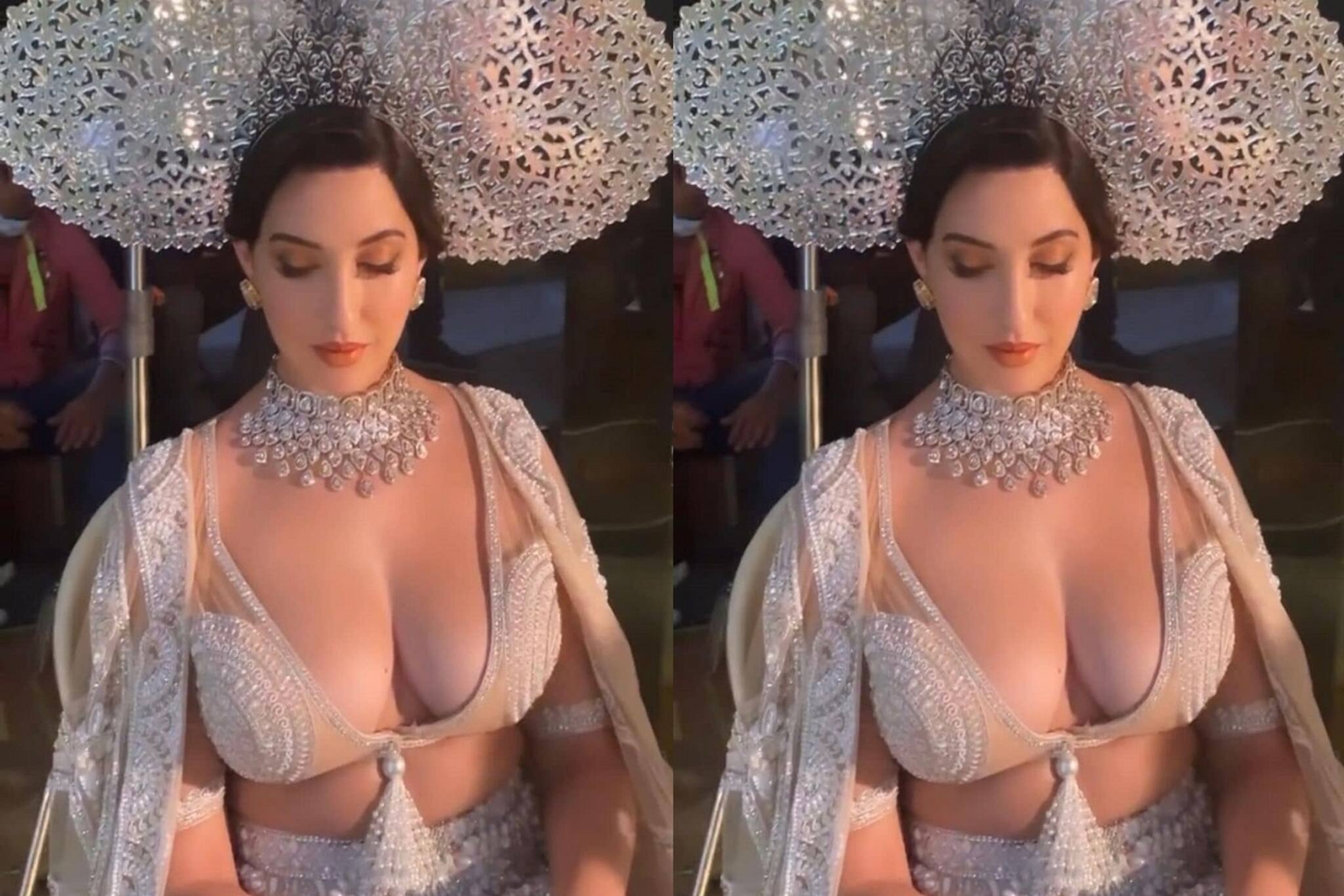 Nora Fatehi Sexy look: বক্ষদেশে তিল কেড়ে নিয়েছে বহু পুরুষের রাতের ঘুম, ঘুমানোর পোশাকে সোশ্যাল মিডিয়া কাঁপাচ্ছেন নোরা ফতেহি