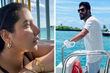 পরনে বিকিনি, রাজের বুকে মাথা দিয়ে মালদ্বীপের রিসর্টে প্রেমে মত্ত শুভশ্রী, Viral