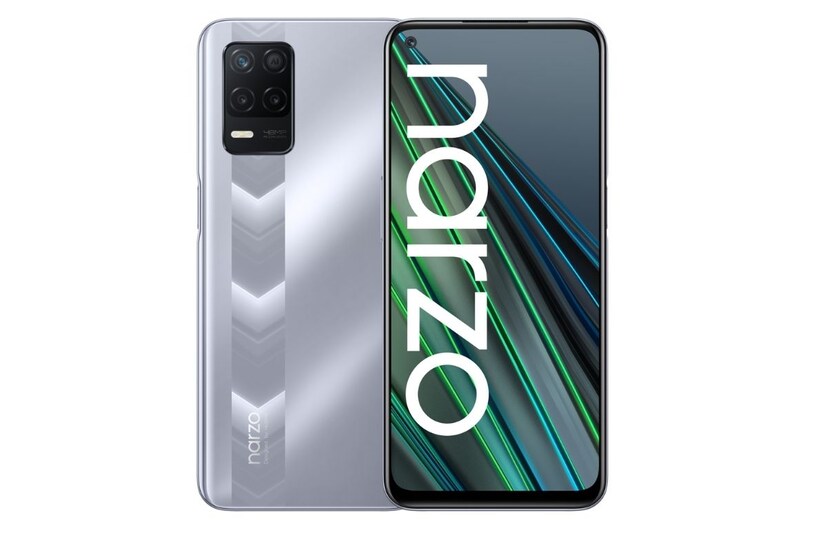 Realme Narzo 30 5G - এই স্মার্টফোনটির দাম ১৪,৯৯৯ টাকা। এই স্মার্টফোনটিতে রয়েছে 6.5 ইঞ্চি, 90Hz রিফ্রেশ রেট স্ক্রিন, 5,000 mAh ব্যাটারিযুক্ত এই স্মার্টফোনটি 18W দ্রুত চার্জিং সম্পন্ন প্রযুক্তির। স্মার্টফোনটির পেছনে 48 মেগাপিক্সেল প্রাইমারি ক্যামেরা রয়েছে। এই স্মার্টফোনটিতে 6 GB RAM ও 5 GB ভার্চুয়াল RAM রয়েছে।