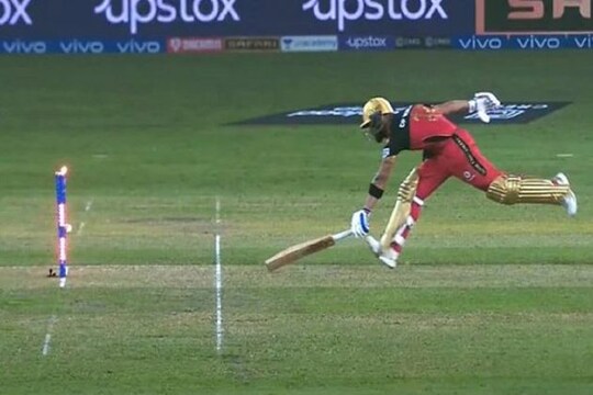 IPL 2021: Virat Kohli run out by Riyan Parag's bullet throw, watch video- Photo Courtesy- Twitter