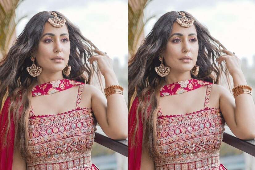 শিনি ল্যাহেঙ্গায় হিনা খানকে (Hina Khan) দারুণ ও দুর্দান্ত দেখতে লাগছে ৷ ছবি সৌজন্যে ইনস্টাগ্রাম ৷ 