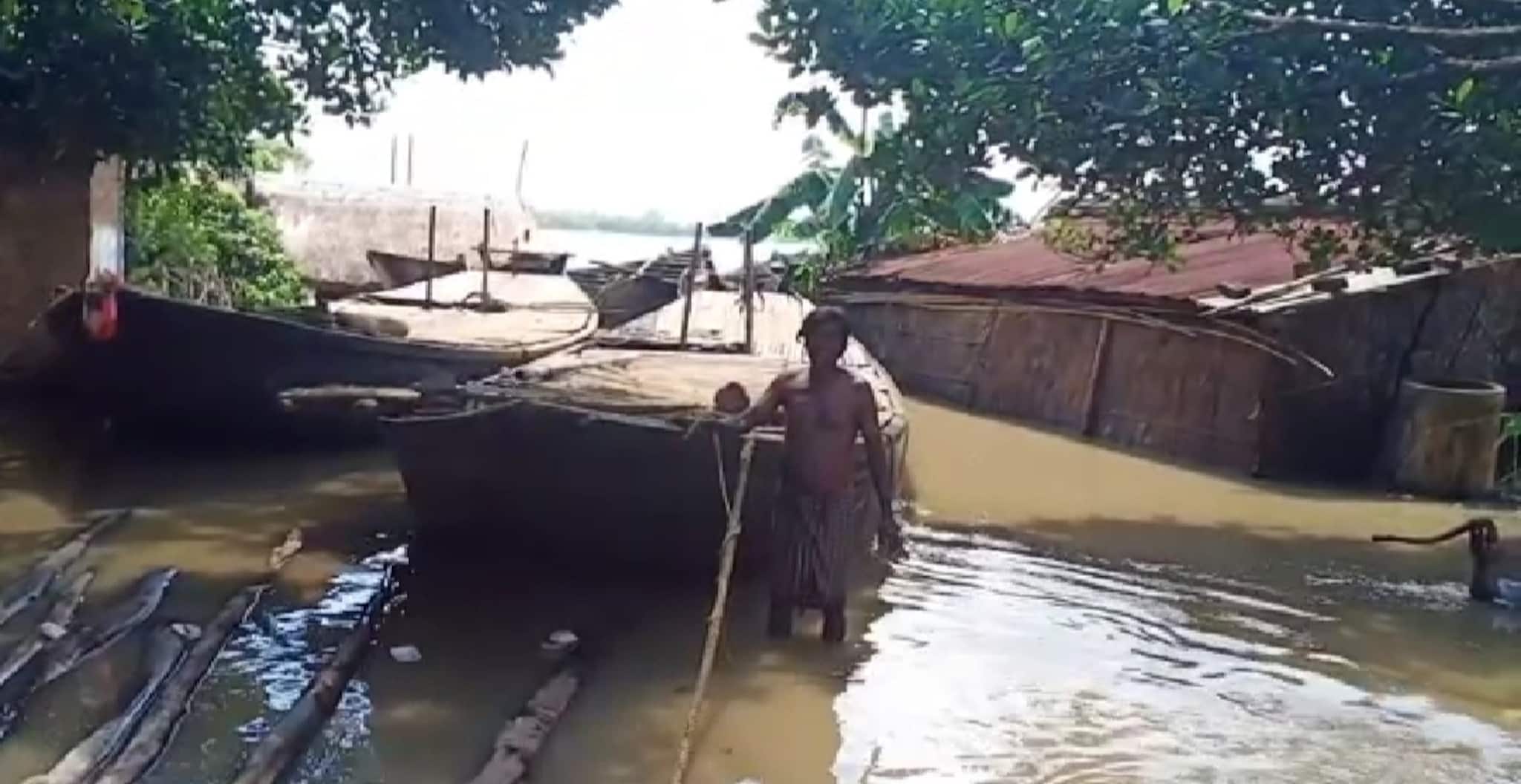 জামালপুরের বিভিন্ন এলাকা জলমগ্ন, পরিদর্শন এলেন বিডিও