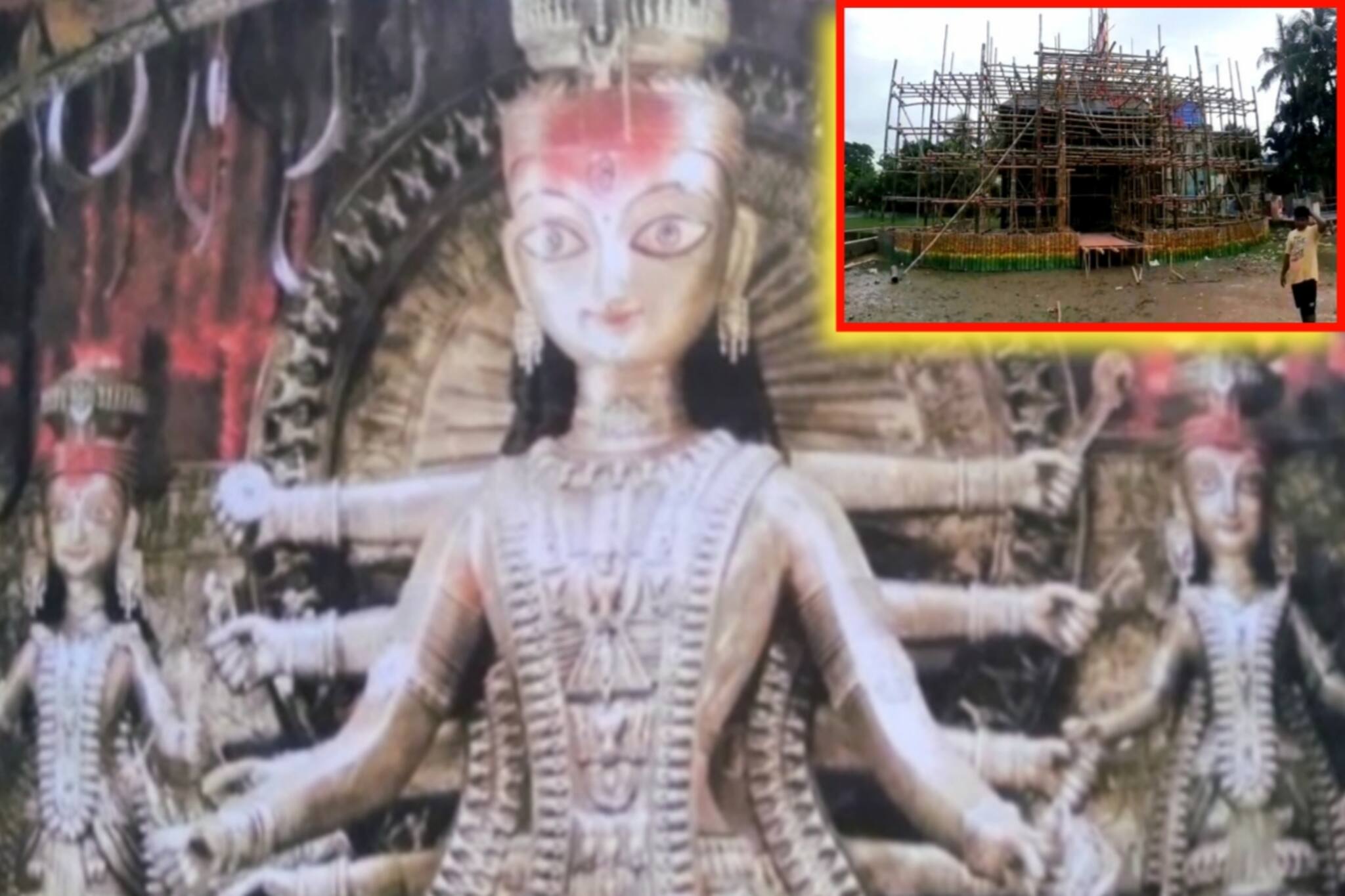 ক্যানিং কলাকল্পের এবারের দুর্গাপুজোর থিমে ধরা দেবে আফ্রিকার মানবজাতি