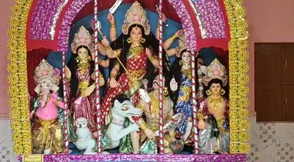 মহঃবাজারে দেবী দুর্গার পাহারায় থাকেন ভদ্রা
