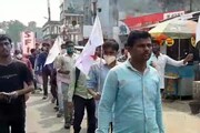 স্কলারশিপ সহ চার দফা দাবিতে এসএফআইয়ের মিছিল সিউড়িতে