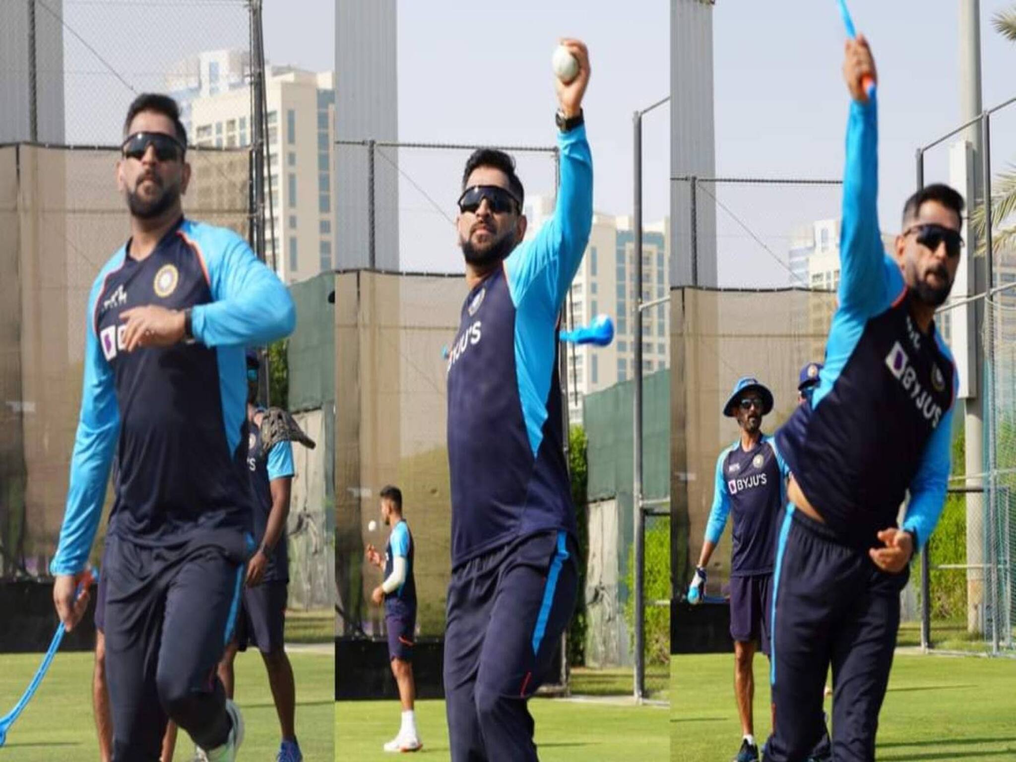 Mahendra  Singh Dhoni : নেটে তিনি থ্রোডাউন স্পেশালিস্ট, পাকিস্তান ম্যাচের জন্য বিরাটদের তৈরি করছেন মেন্টর মাহি