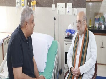 রাজ্যপাল জগদীপ ধনখড় দেখতে এইমসে অমিত শাহ  