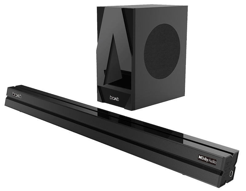 Boat Aavante Bar Soundbar:  এটি Amazon-এর সেলে পাওয়া যাচ্ছে ৩৪৯৯ টাকায়। এর অরিজিনাল দাম প্রায় ৯৯৯০ টাকা। এতে রয়েছে ২.১ চ্যানেল সাউন্ডবার, ৬০ ওয়াট আরএমএস আউটপুট (Wat RMS Output) এবং ব্লুটুথ ৪.২ (Bluetooth 4.2), ইউএসবি কানেক্টিভিটি (USB Connectivity) এবং এইউএক্স (AUX)।