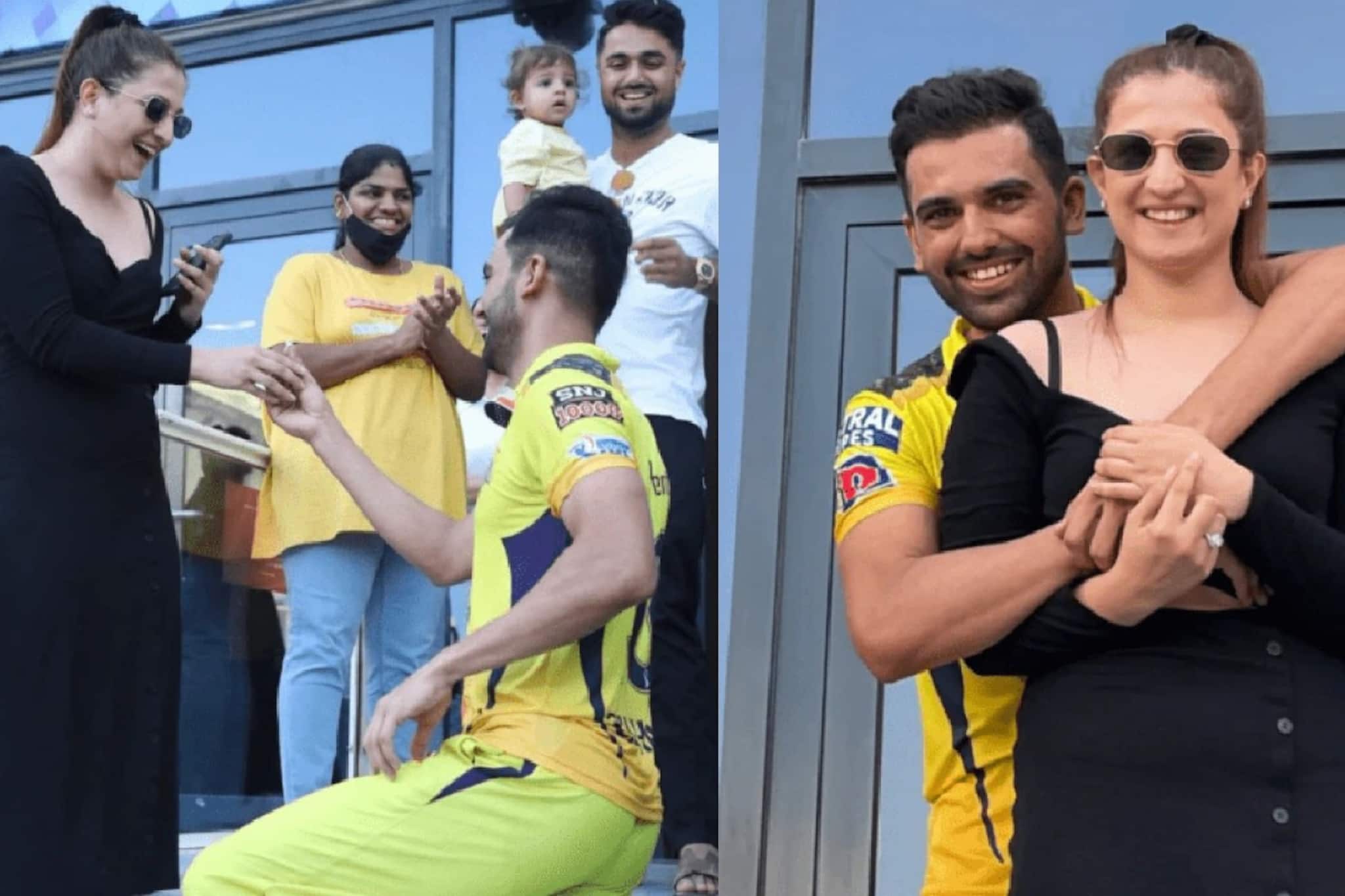 IPL 2021; Deepak Chahar: আইপিএলে লাভ স্টোরি! গ্যালারিতে হাঁটু গেড়ে বসে বান্ধবীকে প্রোপোজ দীপক চাহারের