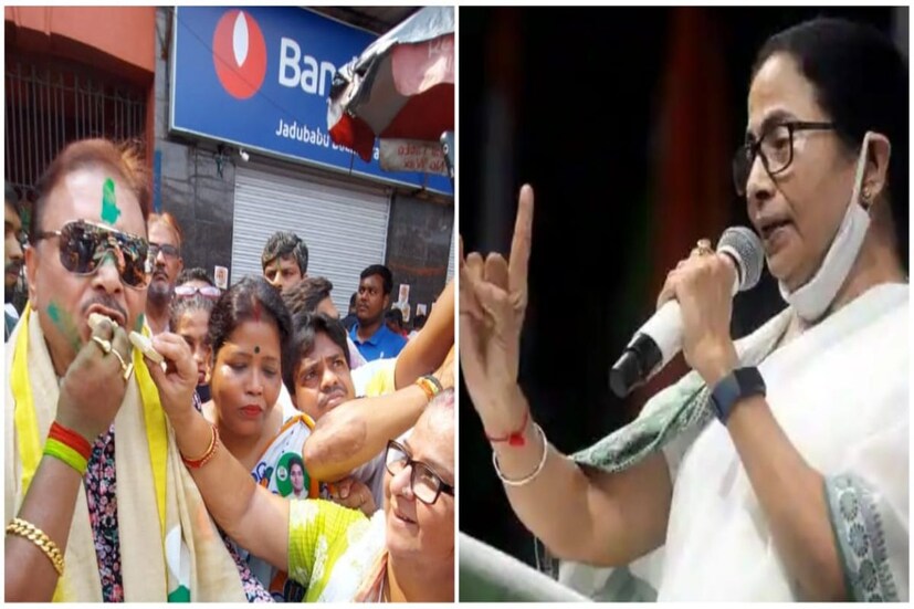 রবিবার গণনার শুরু থেকেই ভবানীপুরে এগিয়ে মমতা বন্দ্যোপাধ্যায় (Mamata Banerjee)। হাইভোল্টেজ ভবানীপুর কেন্দ্রের ভোট গণনা চলছিল শাখাওয়াত মেমোরিয়াল স্কুলে। সেখানেই উৎসবের মেজাজে সকাল থেকেই দেখা যায় মদন মিত্রকে (Madan Mitra)। নেত্রীর বিপুল ব্যবধানে জয়ের ইঙ্গিত পেতে না পেতেই আবেগ আর আবিরে ভাসছিলেন কামারহাটির বিধায়ক।