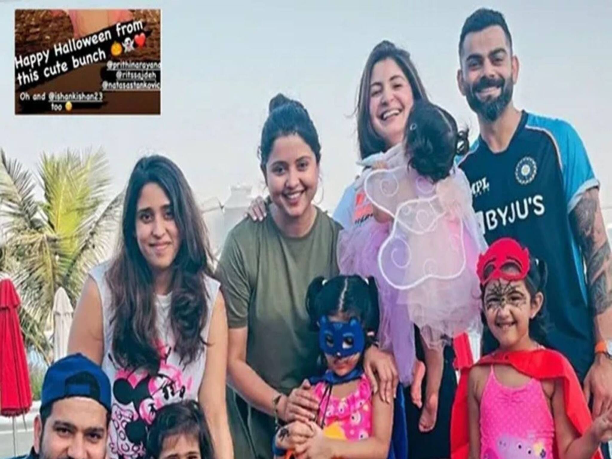 Team India Halloween Party: ভামিকা না পরী? Halloween-এ মেয়েকে সাজালেন মা Anushka! টিম ইন্ডিয়ার 'Cute' ছবি মুহূর্তে Viral...