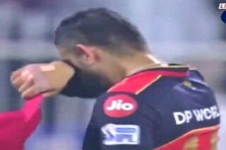  Virat Kohli cries after loosing to KKR in playoff watch video- Photo-Twitter 