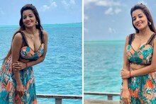 Monalisa 39-এও আগুন ঝরাচ্ছেন! সমুদ্রের নীল জলে উথলে পড়ছে ভরা যৌবন! Hot ছবি