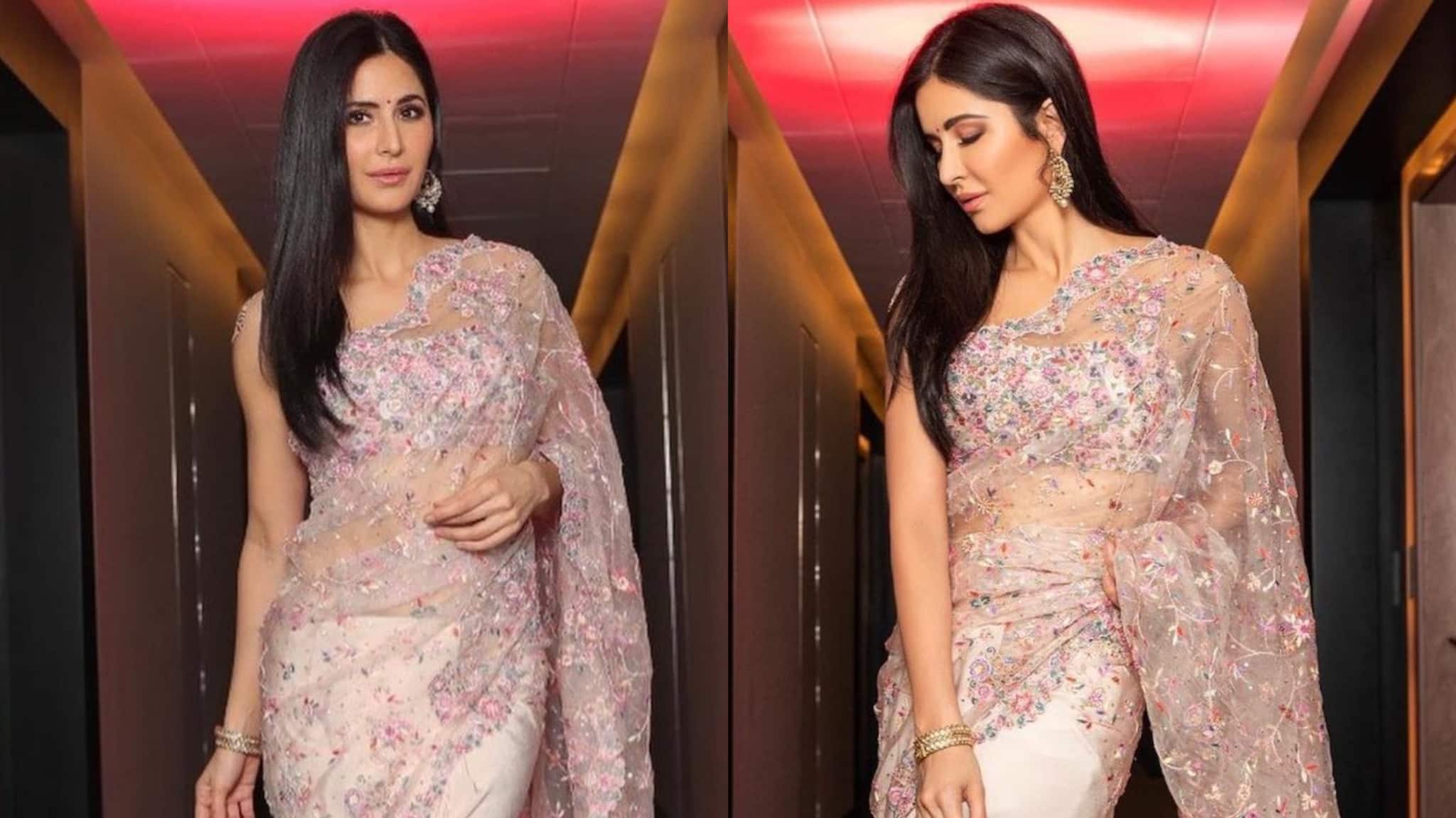 Katrina Kaif in Saree: বিয়ের জল্পনার মাঝে নেটের শাড়ির সাজে নজর কাড়ছেন ক্যাটরিনা কাইফ, দেখুন Katrina Kaif in Saree: বিয়ের জল্পনার মাঝে নেটের শাড়ির সাজে নজর কাড়ছেন ক্যাটরিনা কাইফ, দেখুন