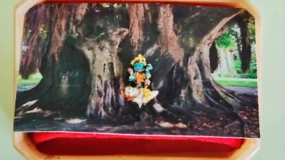 ধানের উপর কালীমূর্তি