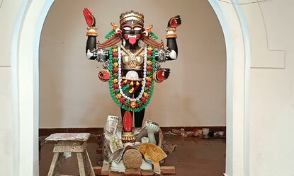 লচি পোদ্দার কালিবাড়ির প্রতিমা