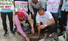 বাজি না ফাটিয়ে গাছ লাগানোর বার্তায় সামিল হল শিলিগুড়ির যুবকরা বাজি না ফাটিয়ে গাছ লাগানোর বার্তায় সামিল হল শিলিগুড়ির যুবকরা