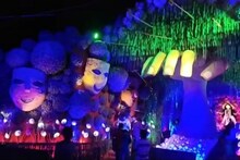 মুক্তির সন্ধানে' থিমে বারাসত ন-পাড়া ওয়েলফেয়ার কমিটির কালীপুজো
