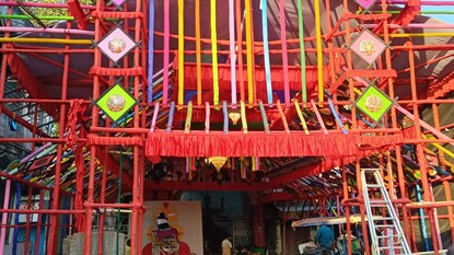 ষষ্ঠীতলা বারোয়ারি পূজা প্যান্ডেল ষষ্ঠীতলা বারোয়ারি পূজা প্যান্ডেল