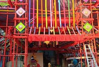 ষষ্ঠীতলা বারোয়ারি পূজা প্যান্ডেল