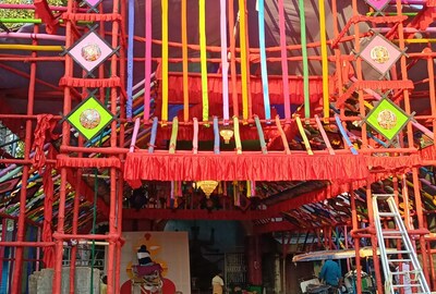 ষষ্ঠীতলা বারোয়ারি পূজা প্যান্ডেল