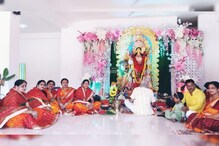 জগদ্ধাত্রী পুজোয় মেতেছে সাহা পরিবার জগদ্ধাত্রী পুজোয় মেতেছে সাহা পরিবার