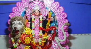 গোপালপুরে ৫০ তম বর্ষে জগদ্ধাত্রী পুজোর প্রতিমা।