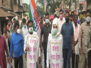 Murshidabad News: Congress leader Adhir Chowdhary holds protest march 