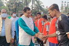 ফুটবল প্রতিযোগিতায় কারা মন্ত্রী উজ্জ্বল বিশ্বাস