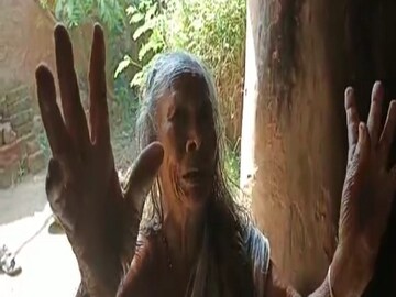 District president of Purulia streched his helping hand to repair old woman's broken house