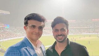ইডেনে ভারত-নিউজিল্যান্ড ম্যাচের দিন সৌরভ গঙ্গোপাধ্যায়ের সঙ্গে মনোজ তিওয়ারি