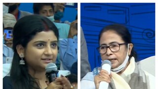 মধ্যমগ্রামের প্রশাসনিক বৈঠকে অদিতি মুন্সি ও মমতা বন্দ্যোপাধ্যাায়৷ 