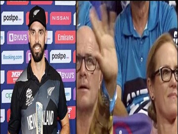 মিচেলের বাবা জন এবং মা জুলি উপস্থিত ছিলেন গ্যালারিতে