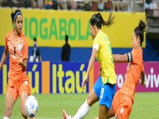 ব্রাজিল বনাম ভারত ম্যাচের একটি মুহূর্ত