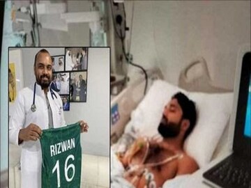 সুস্থ করে তোলা ভারতীয় ডাক্তারকে জার্সি উপহার রিজওয়ানের