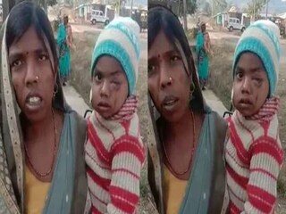 Mother kiran bega saved 6 year old son from leopard jaw - Photo Courtesy- video grab 
