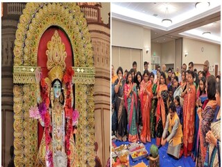 প্রবাসী বাঙালি মেতে ওঠেন প্রাণের পুজোয় 