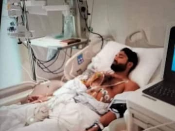 Mohammed Rizwan spent two days in icu- Photo Courtesy- Shoiab Akhtar/Twitter 