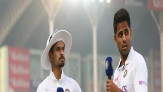 সূর্য কুমার যাদবকে ইন্টারভিউ দিচ্ছেন শ্রেয়স