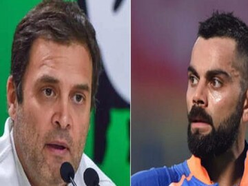 Rahul Gandhi and Virat Kohli