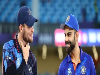 ম্যাচ শেষে নামিবিয়ার অধিনায়কের সঙ্গে বিরাট
