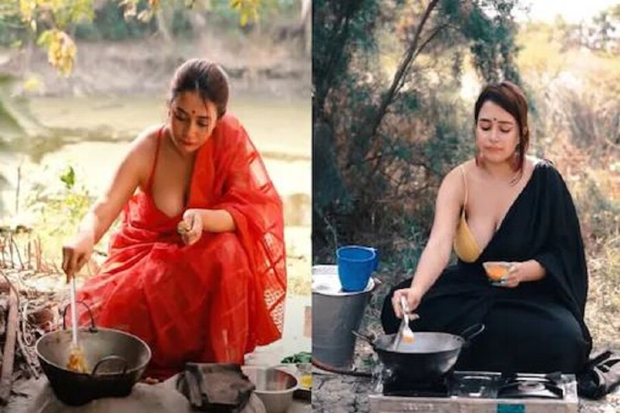  #কলকাতা: আলু পোস্ত (Aloo Posto) বাঙালি জীবনের অঙ্গ৷ মাস কয়েক আগে সোশ্যাল মিডিয়া প্ল্যাটফর্মে ঝড় তুলেছিলেন স্বল্পবসনা বাঙালি মেয়েরা৷ আকাশের নিচে শাড়ি আর নামমাত্র ব্লাউজে ফুটে উঠেছিল উদ্ভিন্ন যৌবন৷ আর তাতেই আলু পোস্ত রেঁধে একেবারে ভাইরাল ভিডিও (Viral Video) করে ফেলেছিলেন৷ নিজেদের প্ল্যাটফর্মে তার আগেও একাধিক রান্নার রেসিপি আপলোড করেছিলেন তাঁরা৷ কিন্তু এই আলু পোস্তর ভিডিও-র সেই সব ভিডিও-র জনপ্রিয়তাকে একেবারে ছাপিয়ে যায়৷ বেশ কয়েক মাস চুপচাপ থাকার পর ফের সেই সোশ্যাল মিডিয়া প্ল্যাটফর্ম ইউনিক ভিলেজ ফুড (Unique Village Food) থেকে আবার ভিডিও আপলোড হয়েছে৷ এবারের রেসিপি দুটি হল দুটি আলাদা আলাদা শাক রান্নার রেসিপি৷ Photo Courtesy- Unique Village Food/ Youtube/ Video Grab
