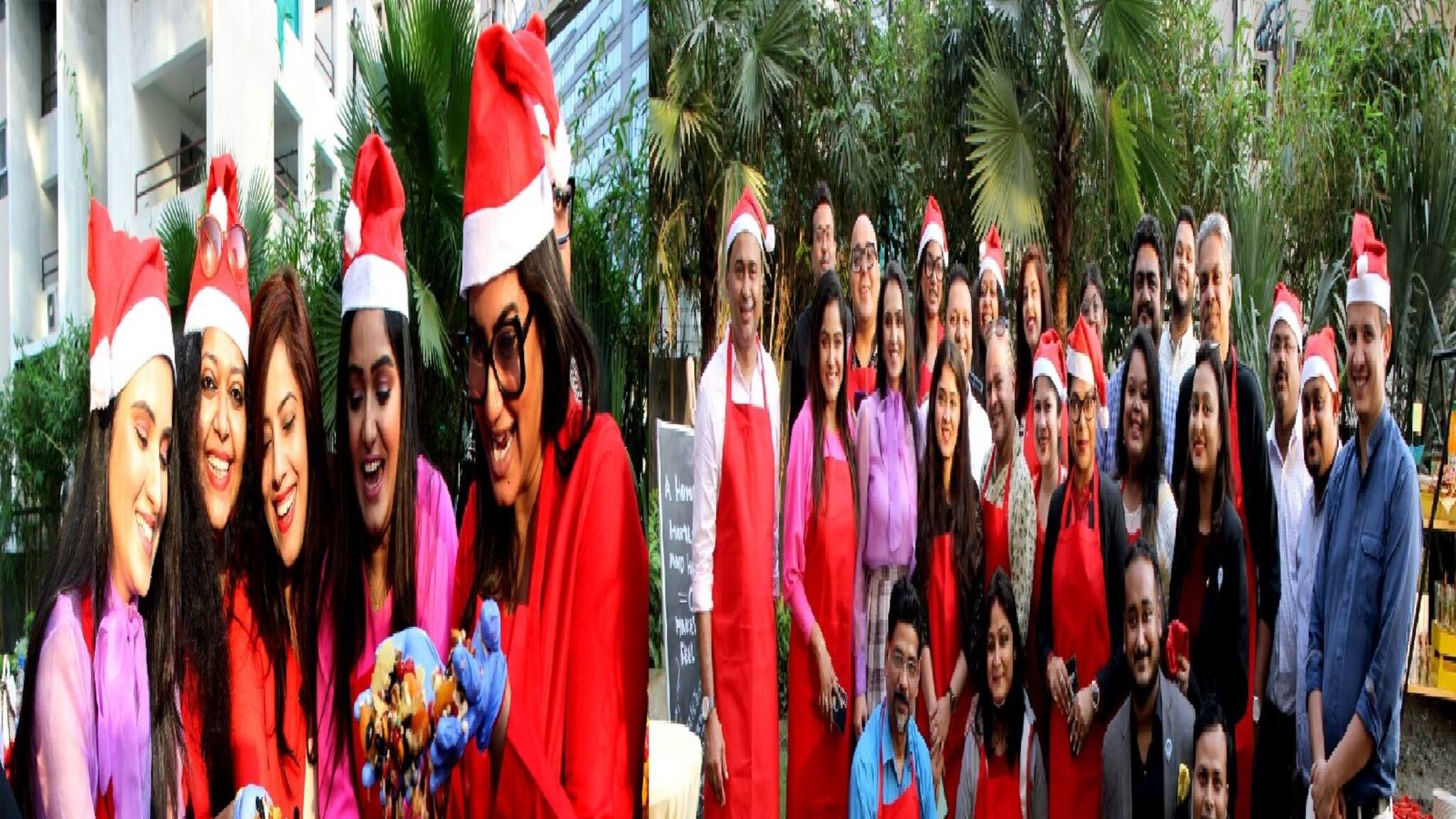 Cake Mixing| Tollywood|| বড়দিন আসছে...হাতে গ্লাভস, স্যান্টাক্লজের টুপিতে সেজে কেক বানালেন সায়ন্তনী-ফলক